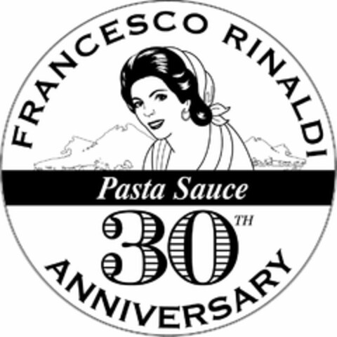 FRANCESCO RINALDI PASTA SAUCE 30TH ANNIVERSARY Logo (USPTO, 15.07.2009)