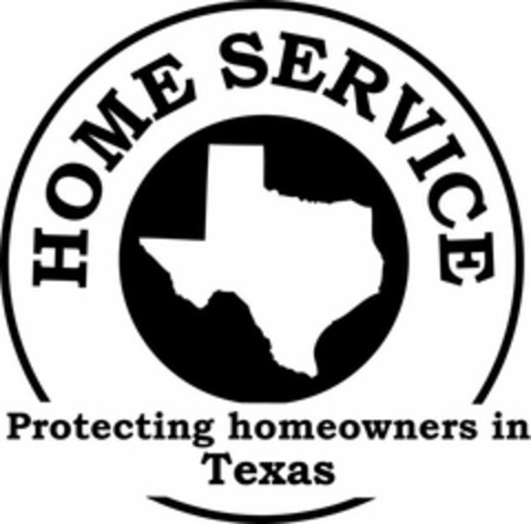 HOME SERVICE PROTECTING HOMEOWNERS IN TEXAS Logo (USPTO, 04.01.2010)