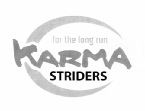 FOR THE LONG RUN KARMA STRIDERS Logo (USPTO, 21.04.2010)