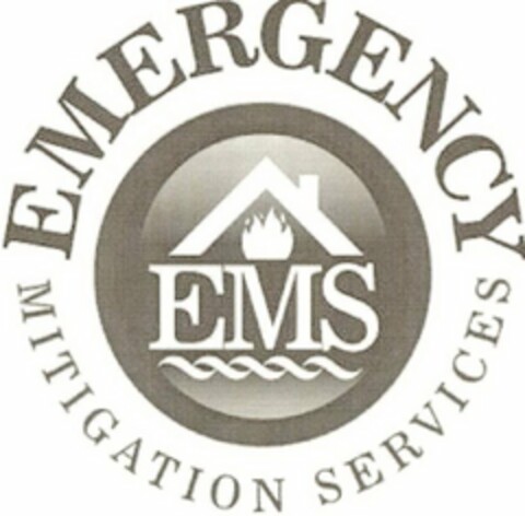 EMS EMERGENCY MITIGATION SERVICES Logo (USPTO, 06/07/2010)