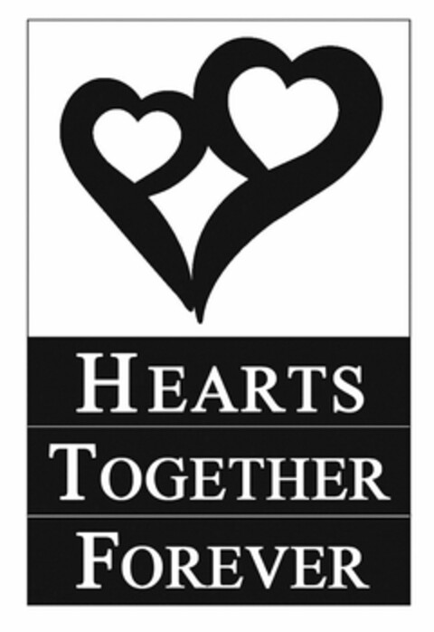 HEARTS TOGETHER FOREVER Logo (USPTO, 02/22/2011)