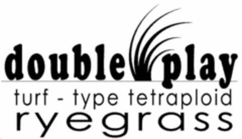 DOUBLE PLAY TURF - TYPE TETRAPLOID RYEGRASS Logo (USPTO, 01.06.2011)