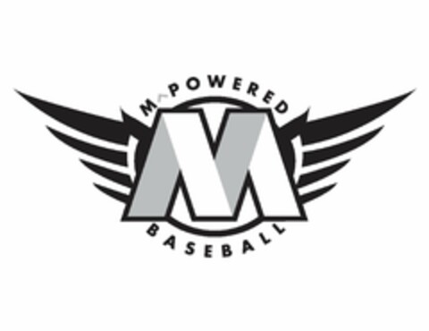 M M^POWERED BASEBALL Logo (USPTO, 18.12.2012)