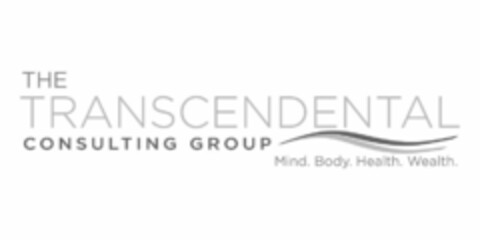 THE TRANSCENDENTAL CONSULTING GROUP MIND. BODY. HEALTH. WEALTH. Logo (USPTO, 01/18/2013)