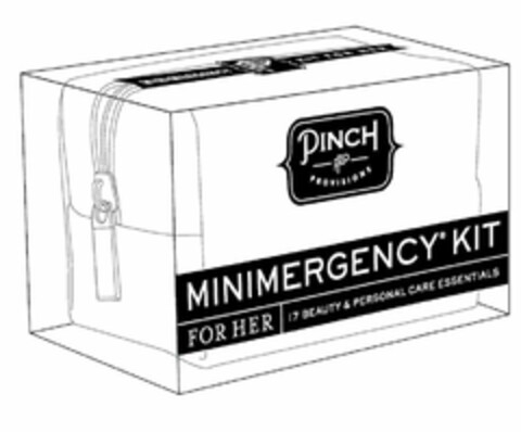 PINCH PROVISIONS PP MINIMERGENCY KIT FOR HER 17 BEAUTY & PERSONAL CARE ESSENTIALS Logo (USPTO, 15.02.2013)