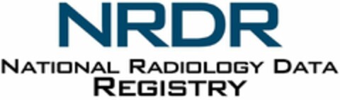 NRDR NATIONAL RADIOLOGY DATA REGISTRY Logo (USPTO, 07/15/2013)