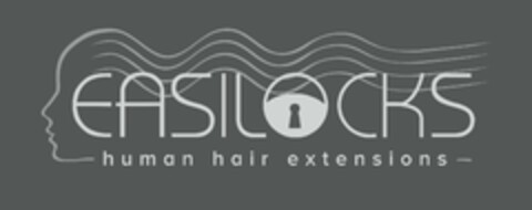 EASILOCKS HUMAN HAIR EXTENSIONS Logo (USPTO, 06.08.2014)