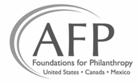 AFP FOUNDATIONS FOR PHILANTHROPY UNITEDSTATES · CANADA · MEXICO Logo (USPTO, 29.01.2015)