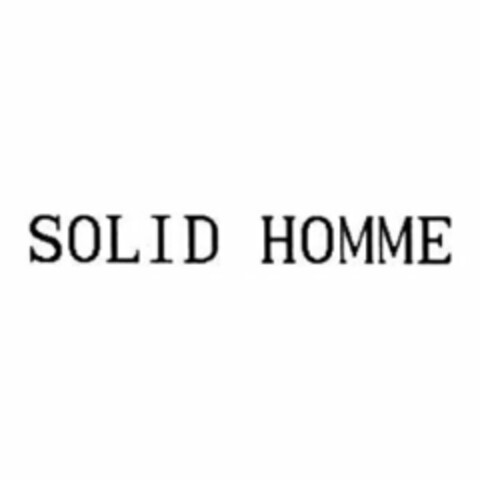 SOLID HOMME Logo (USPTO, 09.09.2015)