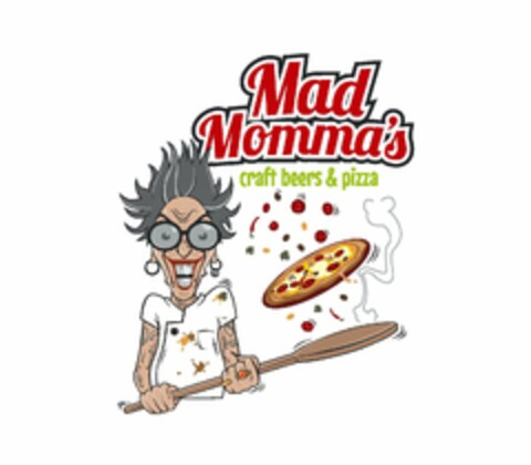 MAD MOMMA'S CRAFT BEERS & PIZZA Logo (USPTO, 03.10.2016)