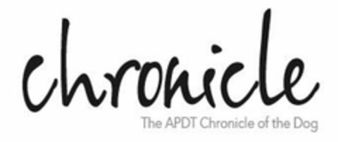 CHRONICLE THE APDT CHRONICLE OF THE DOG Logo (USPTO, 03/16/2017)