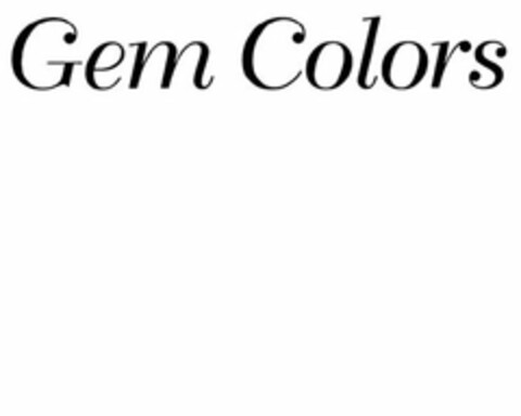 GEM COLORS Logo (USPTO, 06/27/2017)