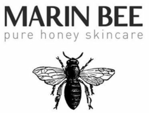 MARIN BEE PURE HONEY SKINCARE Logo (USPTO, 15.08.2017)