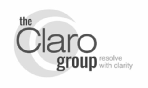 THE CLARO GROUP RESOLVE WITH CLARITY Logo (USPTO, 09.09.2017)