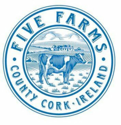 · FIVE FARMS · COUNTY CORK · IRELAND Logo (USPTO, 13.09.2017)