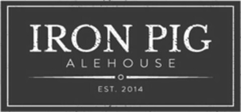 IRON PIG ALEHOUSE EST. 2014 Logo (USPTO, 19.09.2019)