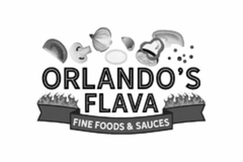 ORLANDO'S FLAVA FINE FOODS & SAUCES Logo (USPTO, 04/06/2020)