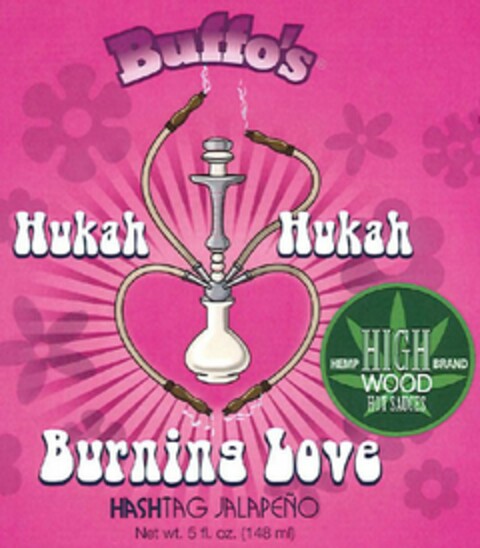BUFFO'S HUKAH HUKAH BURNING LOVE HASHTAG JALAPENO. Logo (USPTO, 17.04.2020)