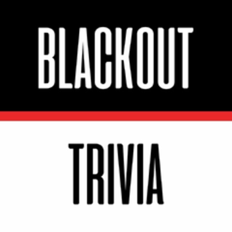 BLACKOUT TRIVIA Logo (USPTO, 25.08.2020)