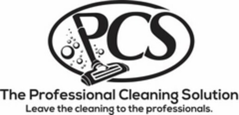 PCS THE PROFESSIONAL CLEANING SOLUTION LEAVE THE CLEANING TO THE PROFESSIONALS. Logo (USPTO, 14.09.2020)