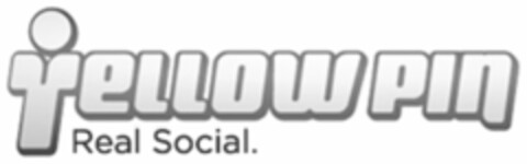 YELLOW PIN REAL SOCIAL. Logo (USPTO, 25.03.2009)