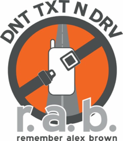 DNT TXT N DRV R.A.B. REMEMBER ALEX BROWN Logo (USPTO, 16.03.2011)