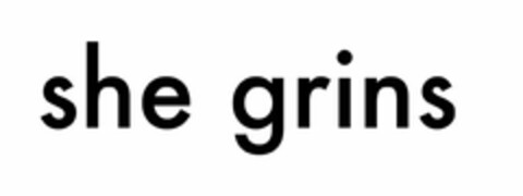 SHE GRINS Logo (USPTO, 30.08.2011)