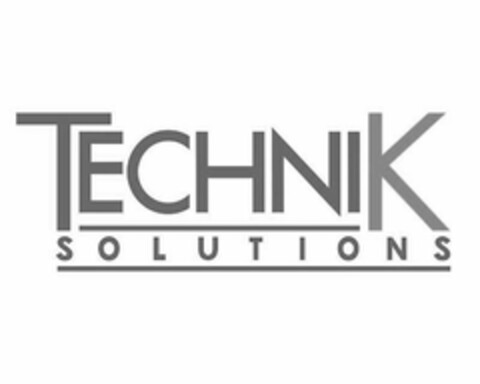TECHNIK SOLUTIONS Logo (USPTO, 01.11.2012)