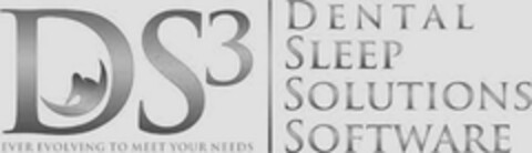 DS3 DENTAL SLEEP SOLUTIONS SOFTWARE EVER EVOLVING TO MEET YOUR NEEDS Logo (USPTO, 31.07.2013)