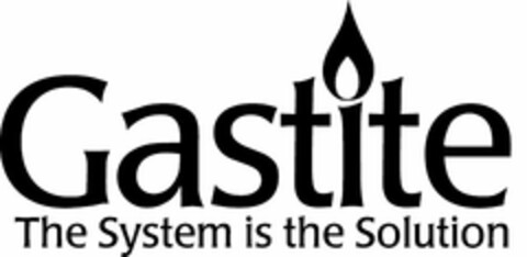 GASTITE THE SYSTEM IS THE SOLUTION Logo (USPTO, 06.10.2014)