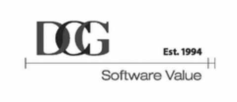 DCG EST. 1994 SOFTWARE VALUE Logo (USPTO, 12/14/2015)