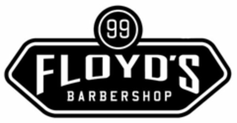 99 FLOYD'S BARBERSHOP Logo (USPTO, 03/01/2016)