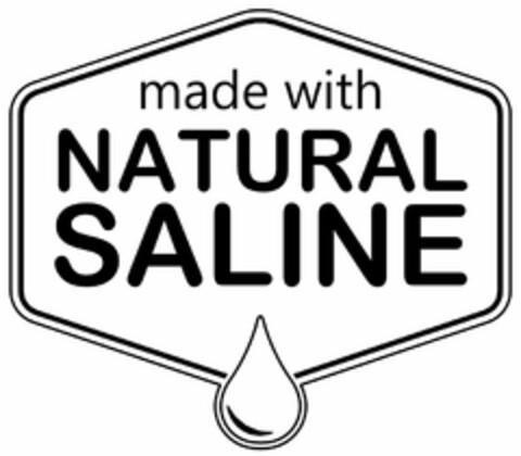 MADE WITH NATURAL SALINE Logo (USPTO, 17.11.2016)