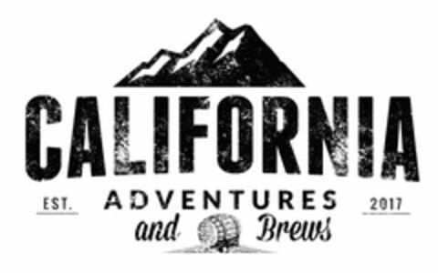 CALIFORNIA ADVENTURES AND BREWS EST. 2017 Logo (USPTO, 30.05.2017)