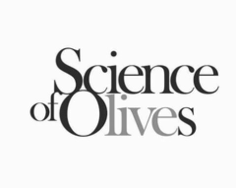 SCIENCE OF OLIVES Logo (USPTO, 25.07.2017)