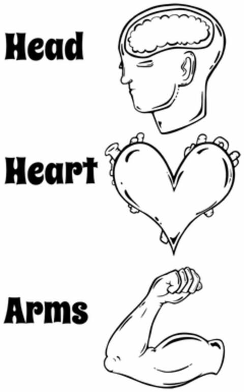 HEAD HEART ARMS Logo (USPTO, 08/21/2017)