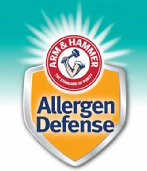 ARM & HAMMER THE STANDARD OF PURITY ALLERGEN DEFENSE Logo (USPTO, 05.10.2017)