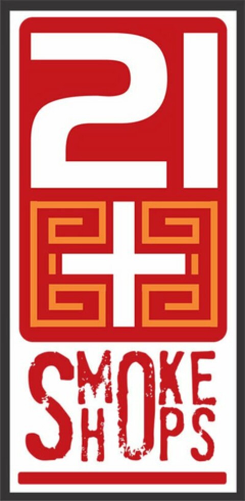 21 + SMOKE SHOPS Logo (USPTO, 02.11.2018)