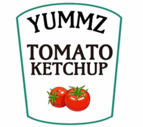 YUMMZ TOMATO KETCHUP Logo (USPTO, 08/13/2020)