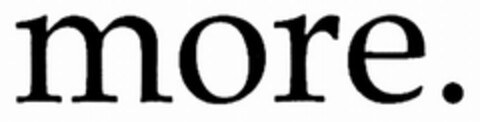 MORE. Logo (USPTO, 06.03.2009)