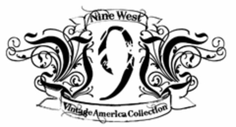 NINE WEST 9 VINTAGE AMERICA COLLECTION Logo (USPTO, 03/24/2009)