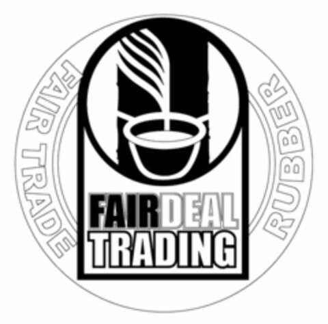 FAIRDEAL TRADING FAIR TRADE RUBBER Logo (USPTO, 01.04.2009)