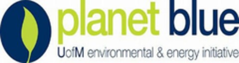 PLANET BLUE UOFM ENVIRONMENTAL & ENERGY INITIATIVE Logo (USPTO, 01.05.2009)