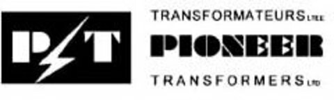 P T TRANSFORMATEURS LTEE PIONEER TRANSFORMERS LTD Logo (USPTO, 04/16/2010)