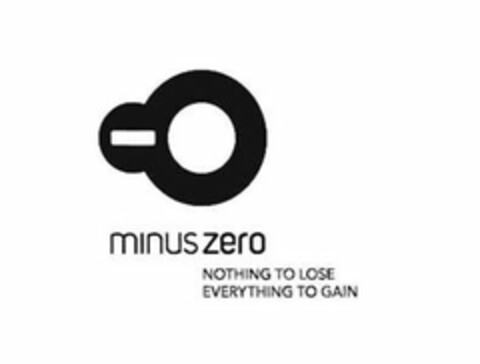 0 MINUS ZERO NOTHING TO LOSE EVERYTHING TO GAIN Logo (USPTO, 05/18/2010)