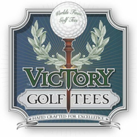 VICTORY GOLF TEES WORLDS FINEST GOLF TEES HAND CRAFTED FOR EXCELLENCE Logo (USPTO, 18.06.2011)