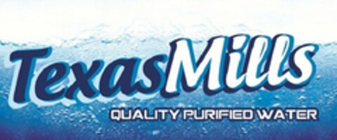 TEXASMILLS QUALITY PURIFIED WATER Logo (USPTO, 09/16/2011)