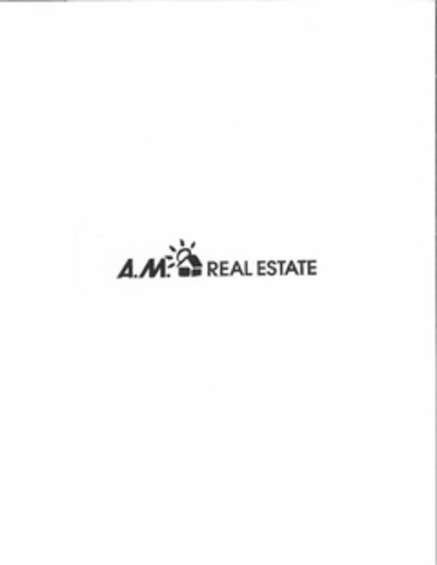 A.M. REAL ESTATE Logo (USPTO, 26.03.2012)