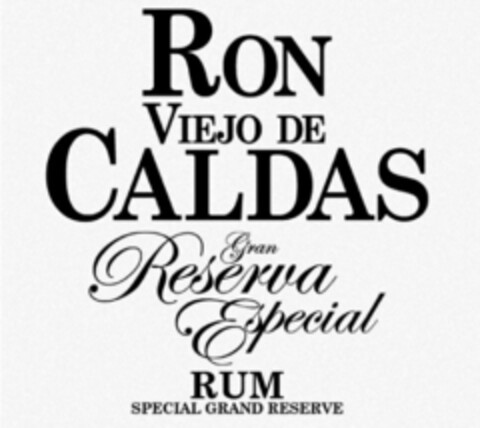 RON VIEJO DE CALDAS GRAN RESERVA ESPECIAL RUM SPECIAL GRAND RESERVE Logo (USPTO, 10/19/2012)