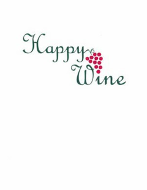 HAPPY WINE Logo (USPTO, 23.01.2013)